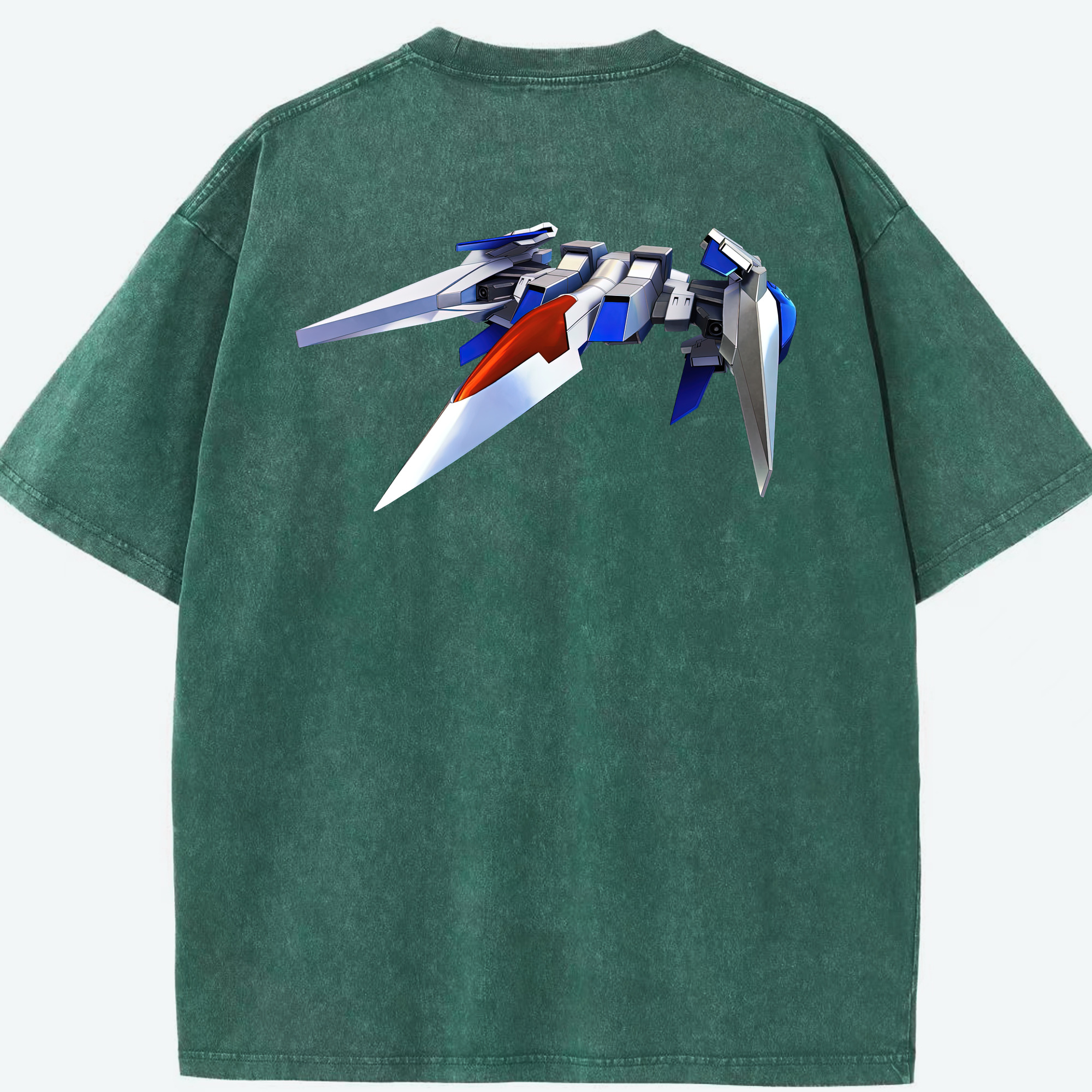 （画像用） 機動戦士ガンダム Mobile Suit Gundam 綿100% ヴィンテージ風 半袖Tシャツ（背面プリント）